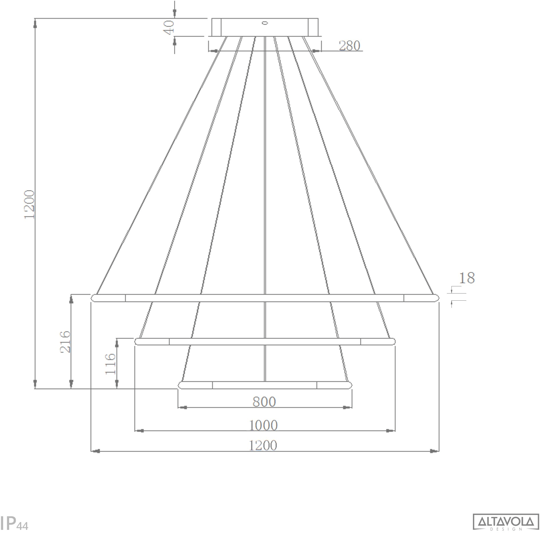 Altavola Design Светодиодный подвесной светильник из алюминия Led shape La075/p  - Вид №13