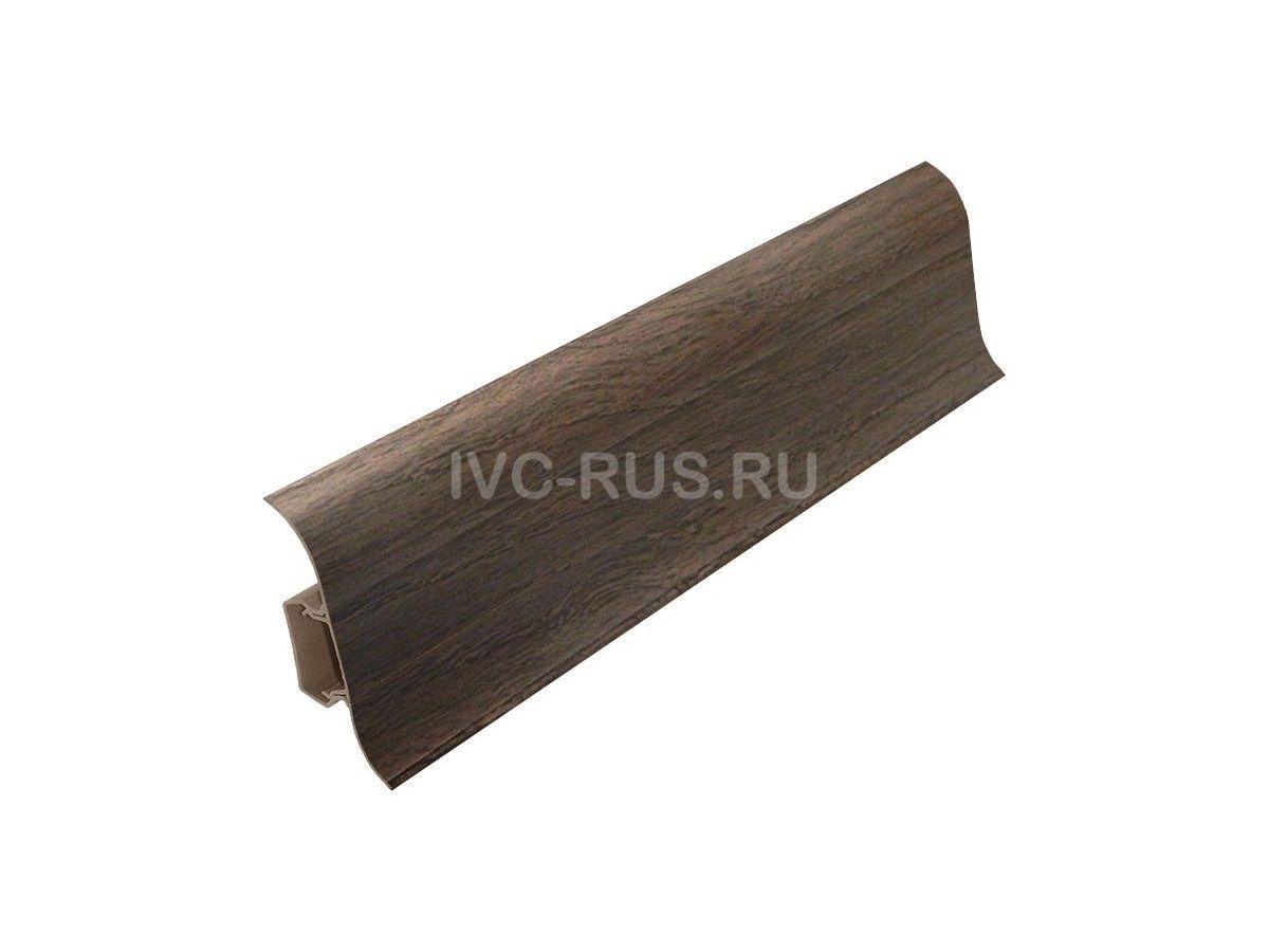 Плинтус пластиковый с кабель-каналом и мягким краем KЛАССИК 55 i51961 IVC-RUS 