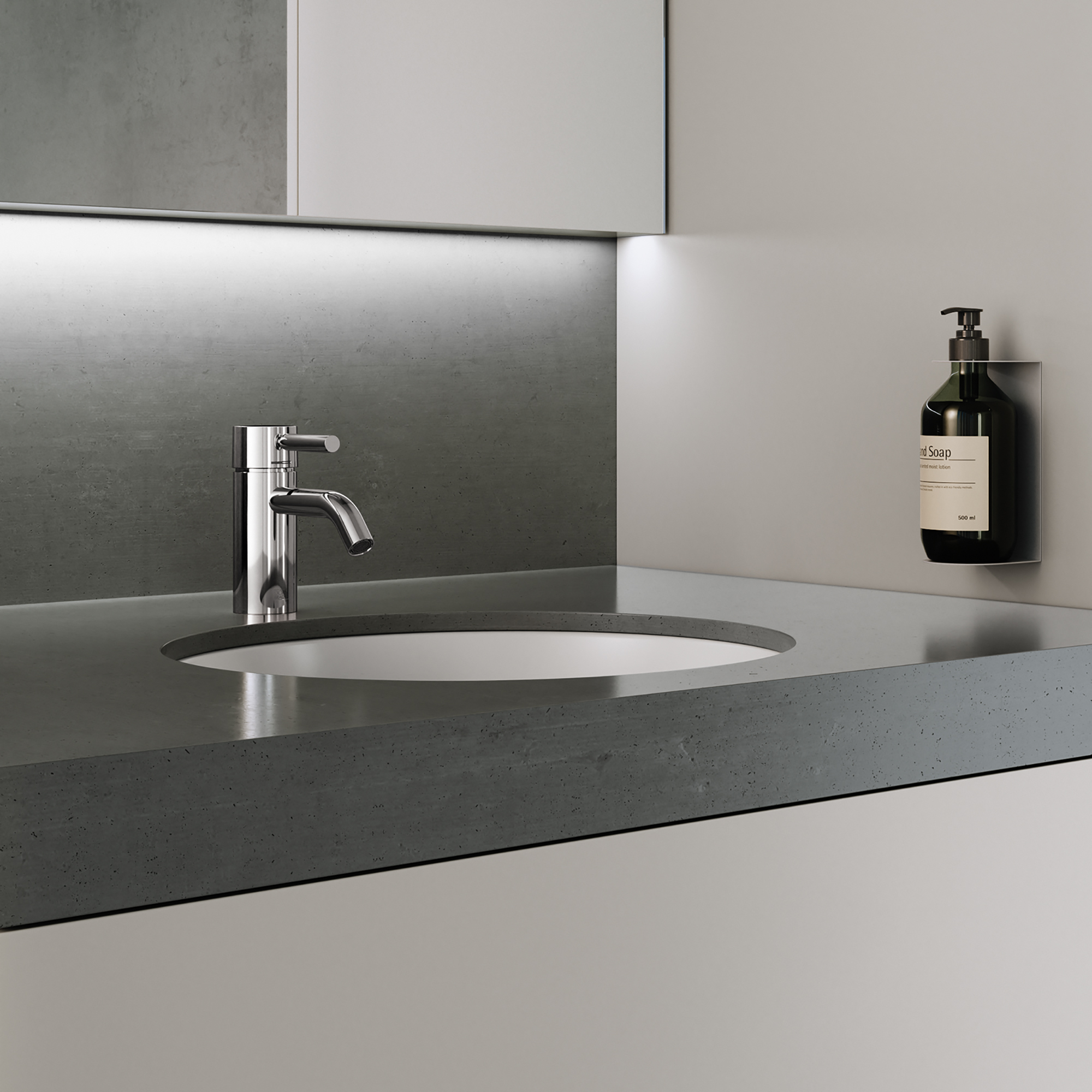 МЕТА Смеситель для раковины, однорычажный, со сливом, матовый хром 33501660-93 DornBracht  - Вид №1