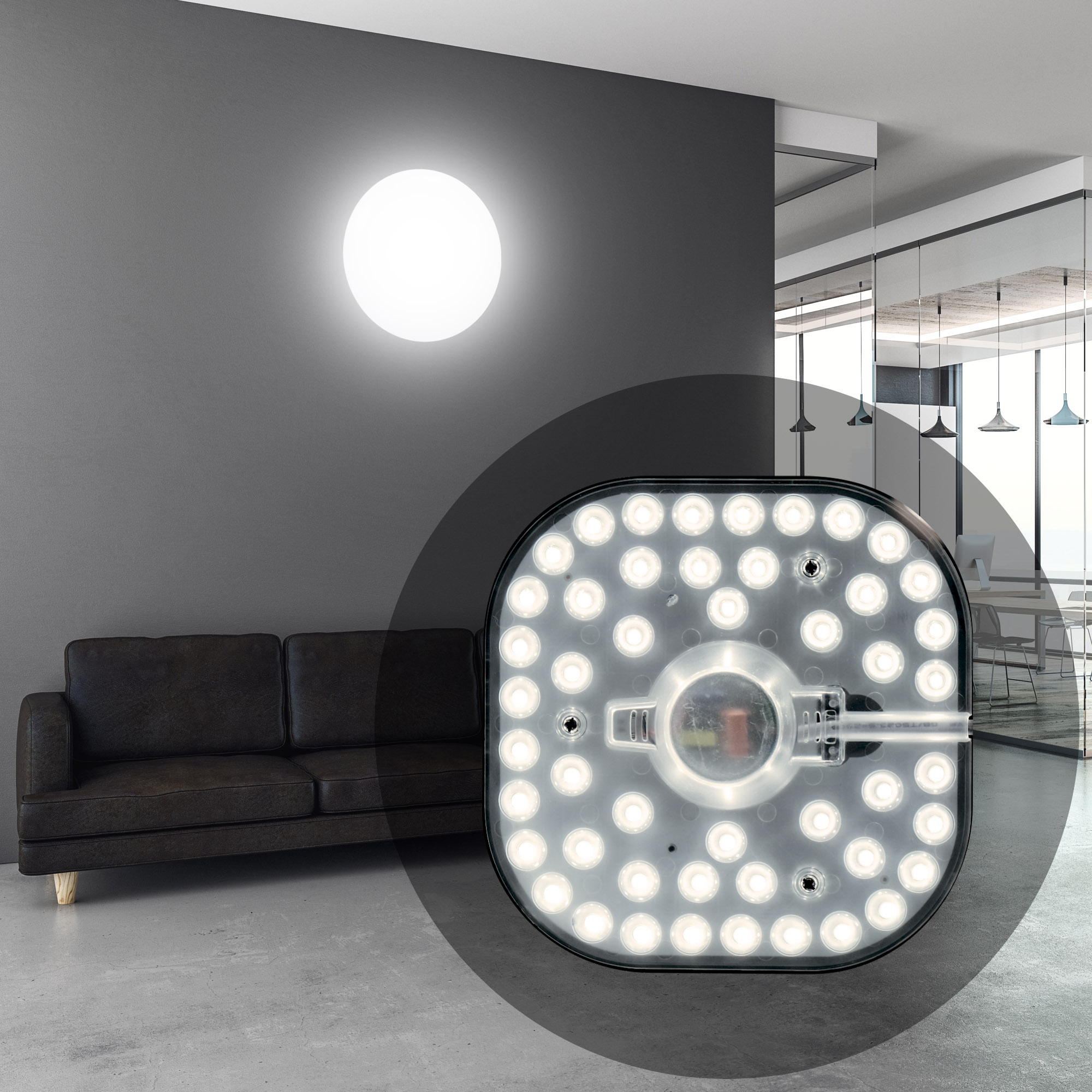 82141065 Модуль светодиодный с драйвером на магнитах 220-240 В 24 Вт диск STLM-0020234 APEYRON  - Вид №4