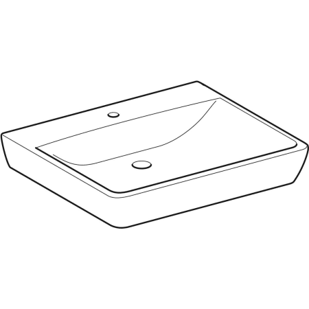 258557000 Раковина Geberit Renova Comfort, безбарьерная Geberit  - Вид №9