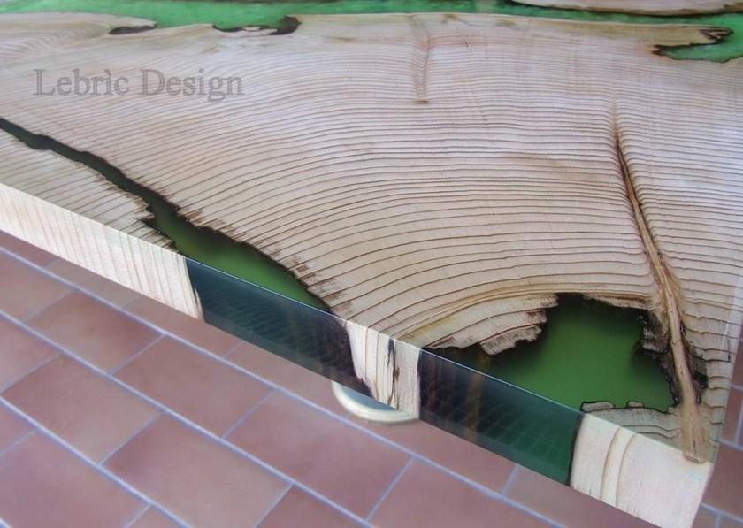 ANTICO TRENTINO Стол Lebrìc design - legno e resina sun-id-1418654 - Вид №3
