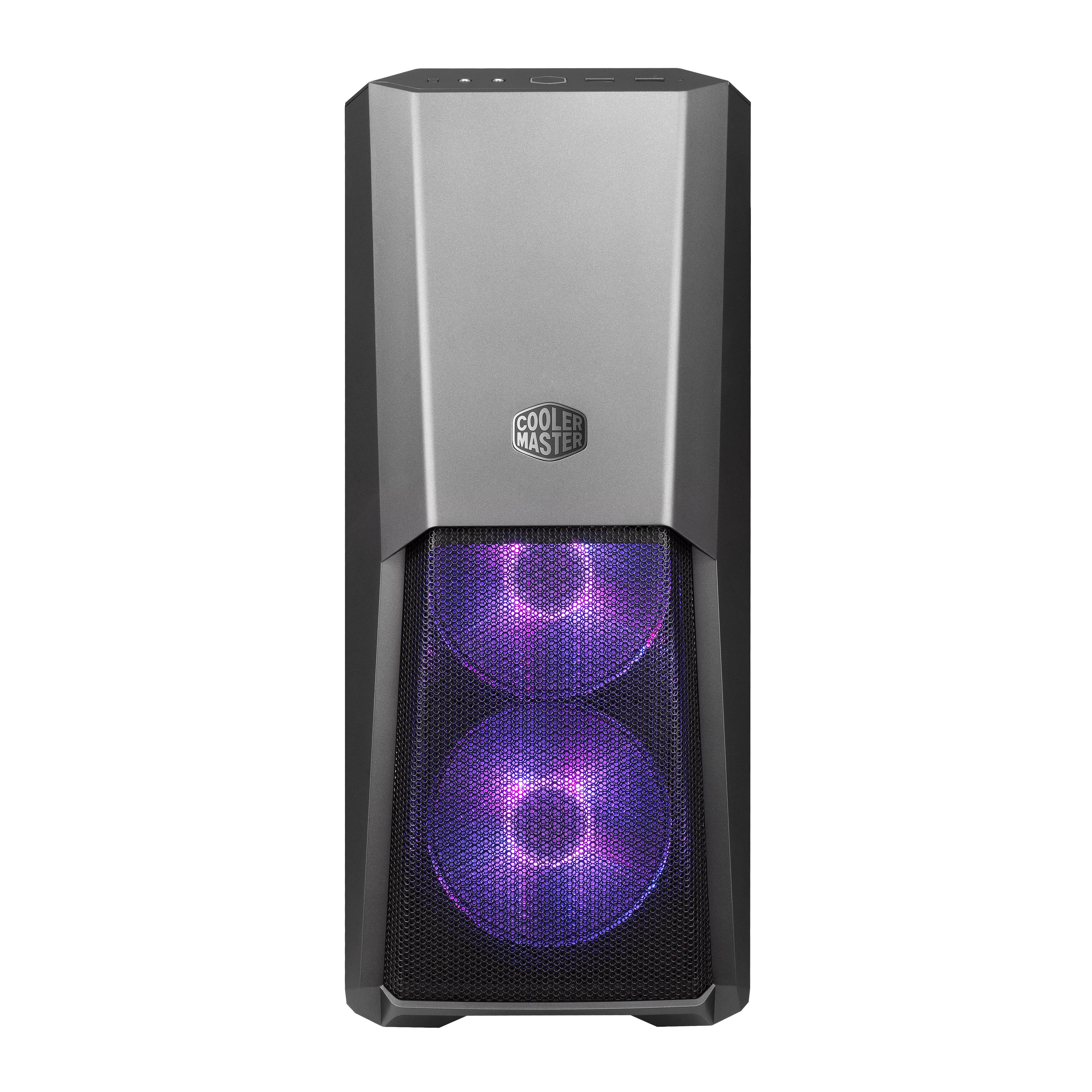 MCB-B500D-KGNN-S00 masterbox mb500, 2xusb3.0, 3x120 rgb fan, w/o psu, black, atx Cooler Master Cooler Master MasterBox Santreyd  - Вид №1