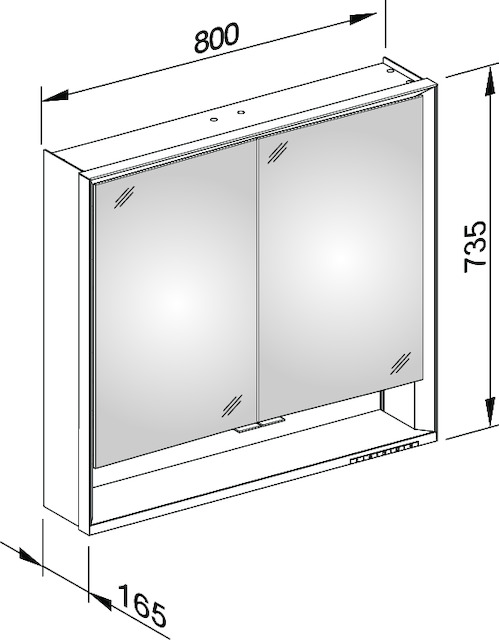 14302171303 Зеркальный шкаф KEUCO Royal Lumos - Вид №3