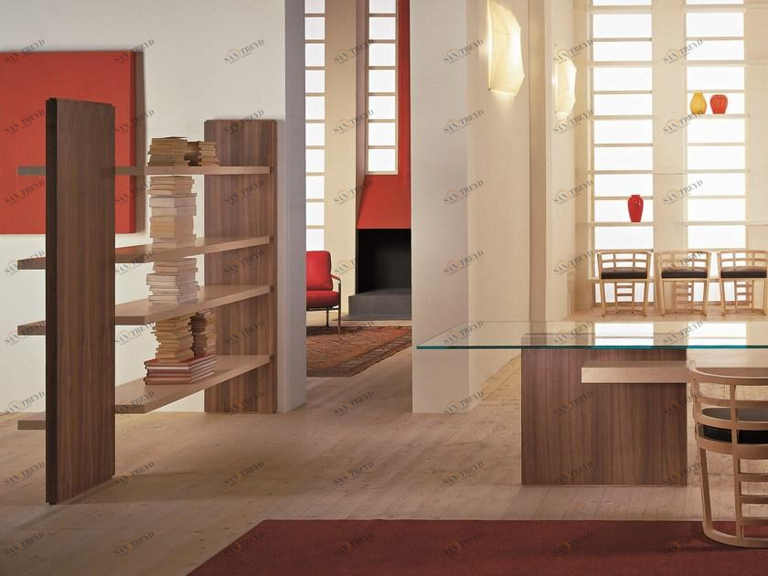 Morelato Открытый деревянный книжный шкаф Cartesia Art. 3401