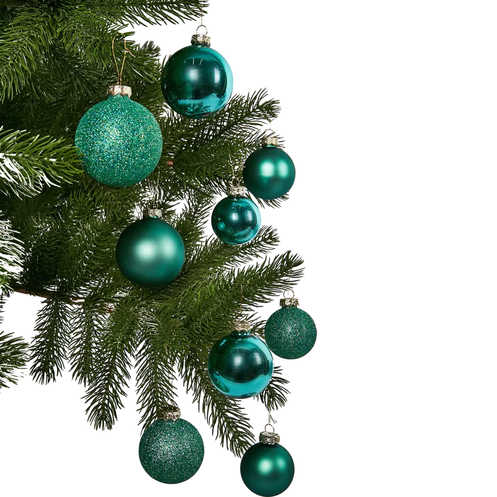 Набор новогодних шаров Christmas ø6 см стекло цвет зеленый 26 шт. 87036411 STLM-2208890 Santreyd  - Вид №12