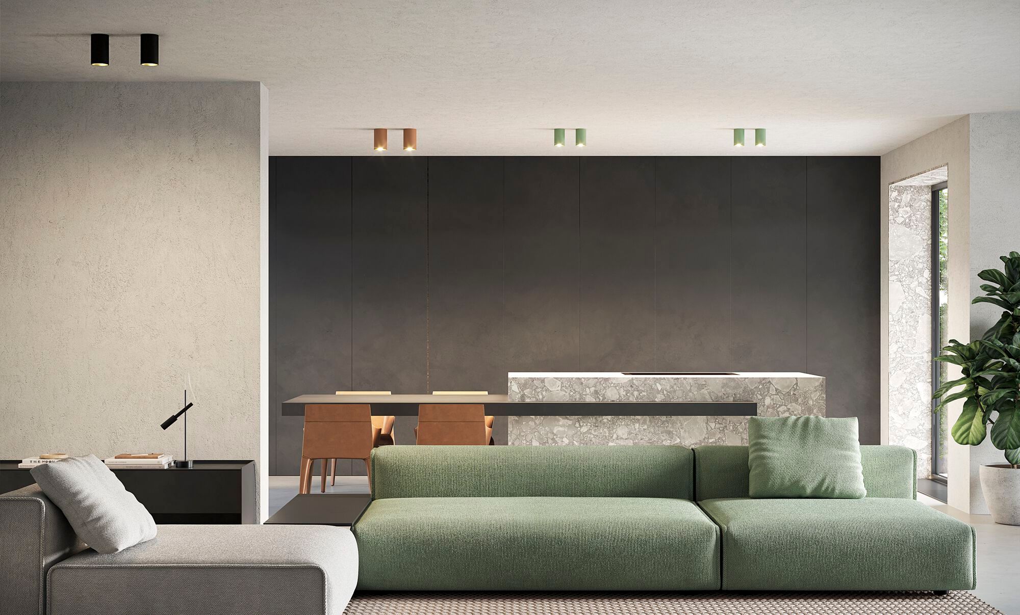 Алюминиевый светодиодный потолочный светильник Panzeri 432 пути ARCH-00100868 - Вид №8