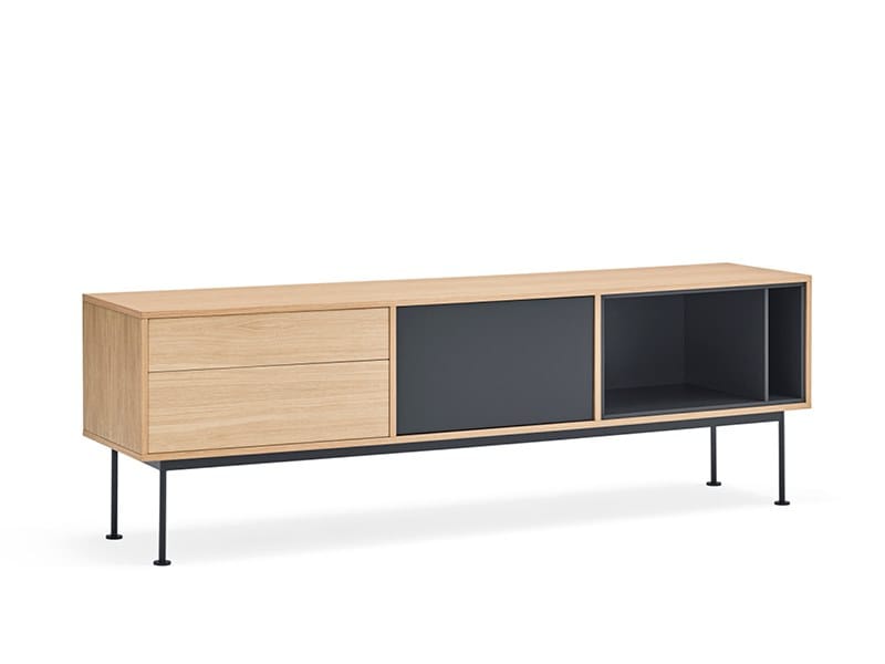 Шкаф для телевизора из шпона и МДФ TEULAT Yoko ARCH-00073295