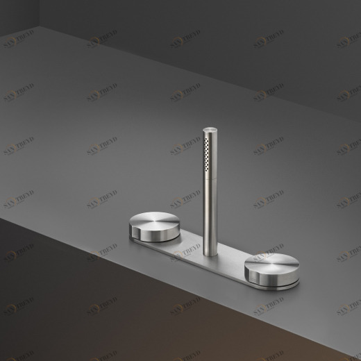 Обод монтаж комплект из 2-х прогрессивных смесителей с выдвижным цилиндрическим ручным душем диаметр 18 мм  GIO110 CEADESIGN 