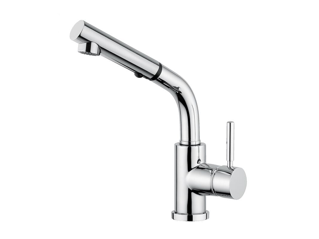 Смеситель для кухни из хромированной латуни со съемным ручным душем Bugnatese Kobuk ARCH-00060232 - Вид №1