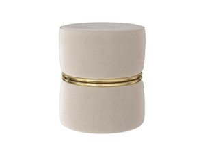 Круглый бархатный пуф