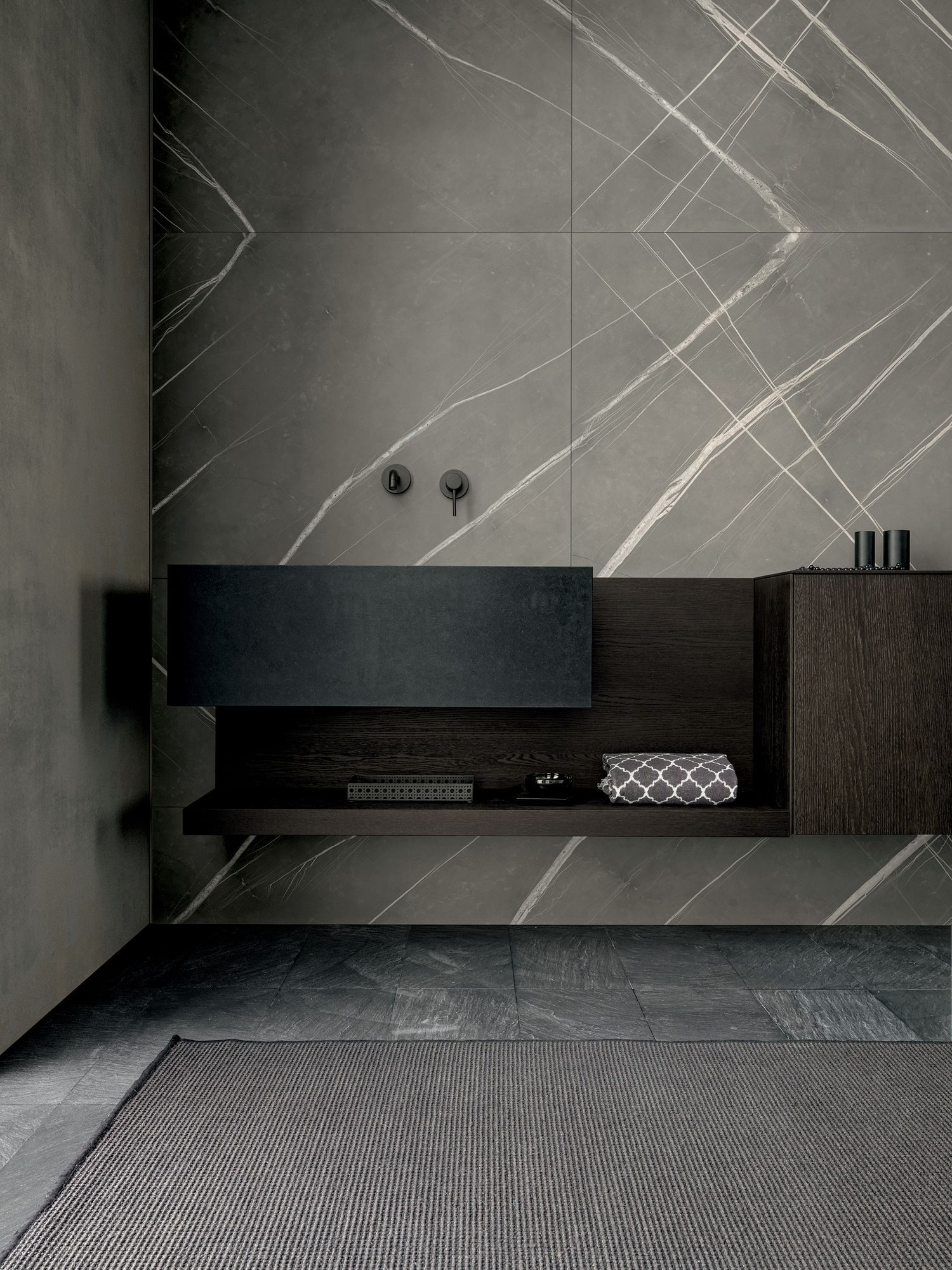 Подвесной шкаф для раковины из дуба со встроенной раковиной MODULNOVA MH6 ARCH-00095954 - Вид №2