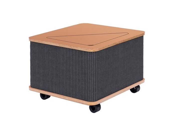 Низкий журнальный столик из войлока с колесами Askia THE CATCHER ARCH-00150503 - Вид №6