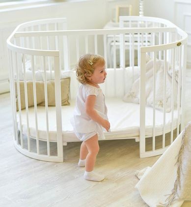 Манеж двухместная кроватка PlayPen 3 в 1 (без матрасов) 125 х 125 см COMFORTBABY  00-3949428 Разноцветный;белый Santreyd  - Вид №2