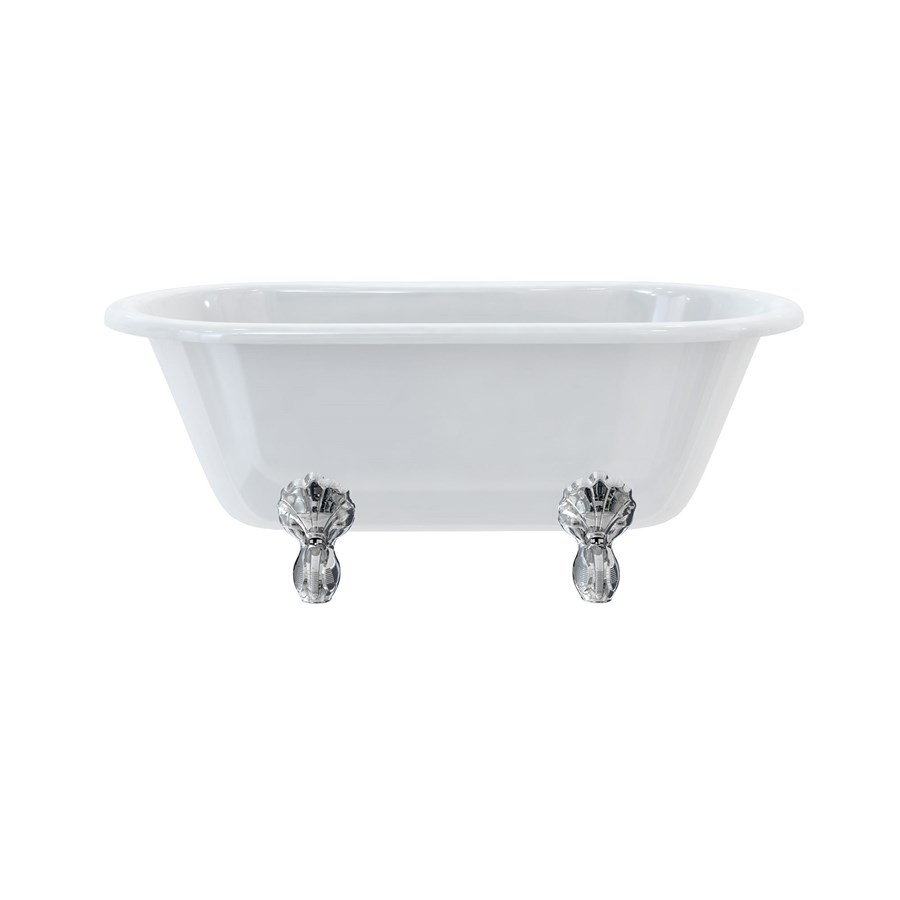 Burlington Двухсторонняя ванна Windsor 150 см с роскошными ножками с ножками Luxury Classic в белом цвете E4 L3W  - Вид №1