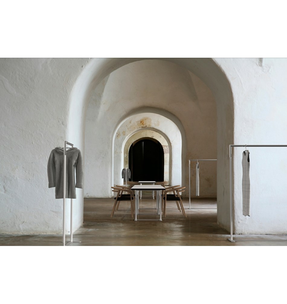 FROST Вешалка для одежды 6002 » белая / полированная Сталь / нержавеющая сталь Белый / полированный U6002-W  - Вид №1