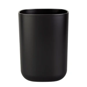 Стакан для зубных щёток Аквалиния Mystery пластик цвет черный