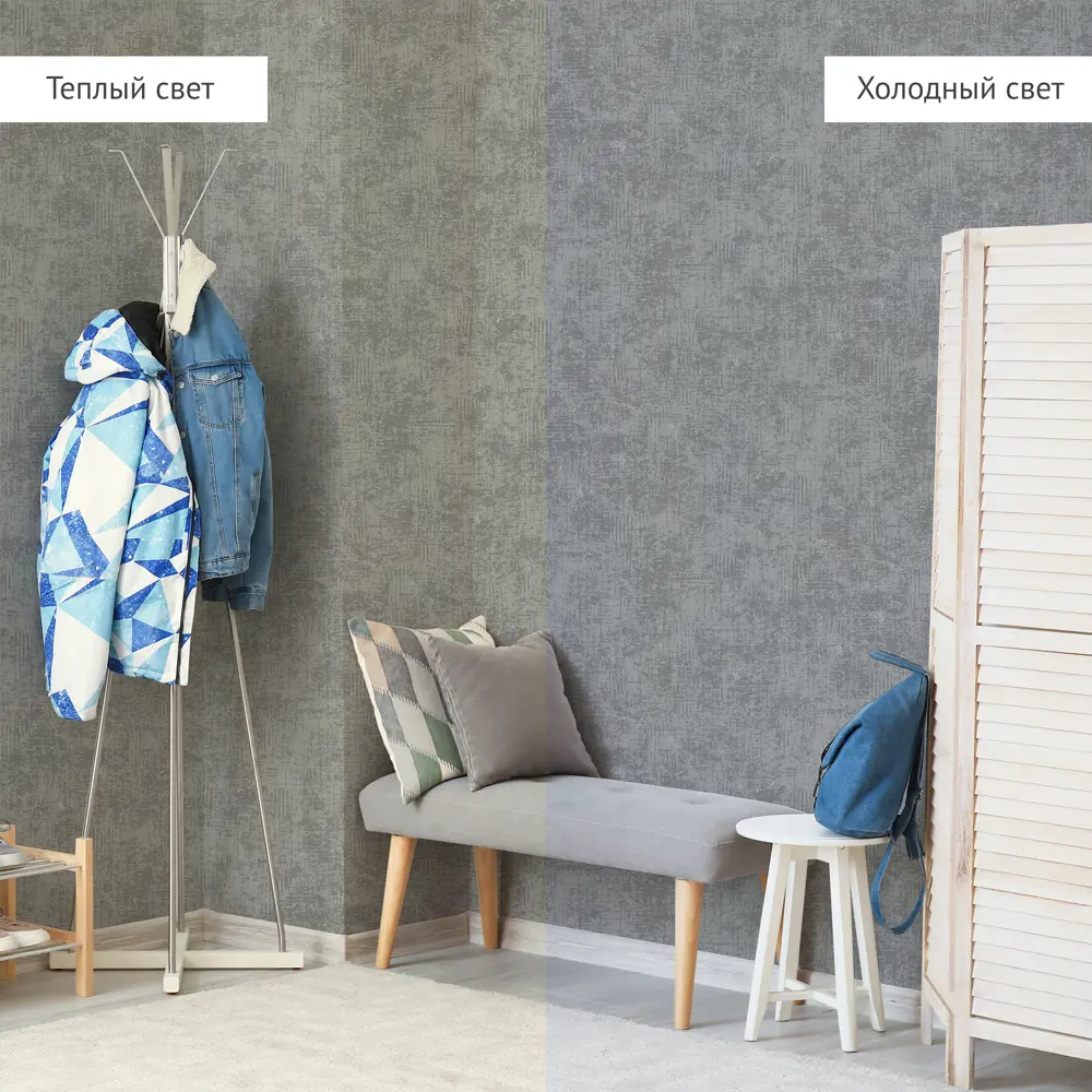 WALL DECOR Гранж: флизелиновые обои графитового оттенка 85310359 STLM-0061192 - Вид №4