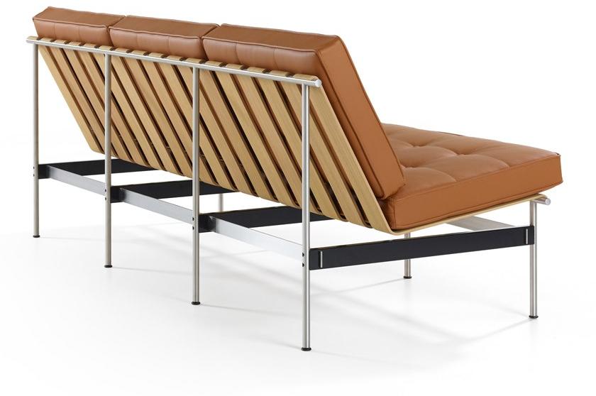 Artifort Стеганый 3-местный кожаный диван 416 C416  - Вид №3