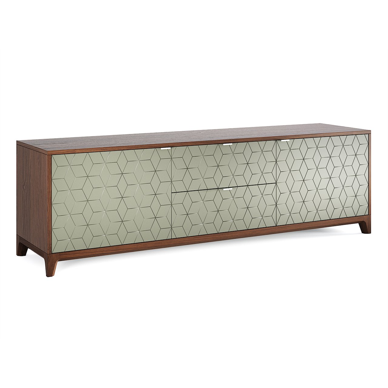 Тумба под телевизор с ящиками оливковая Case №2 THE IDEA  210275 Коричневый  - Вид №7