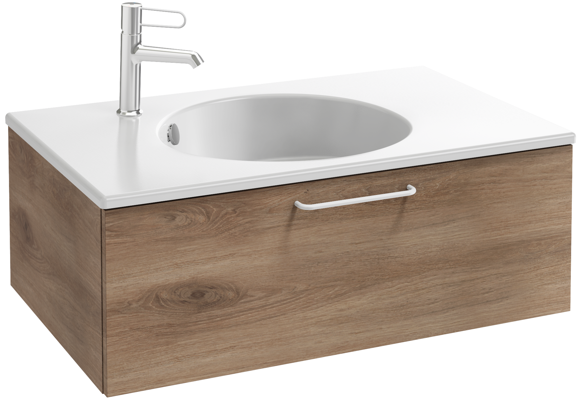 EB2515-R6-E10 Тумба под столешницу 80 см, 1 ящик, белая ручка JACOB DELAFON ODÉON RIVE GAUCHE ODEON RIVE GAUCHE