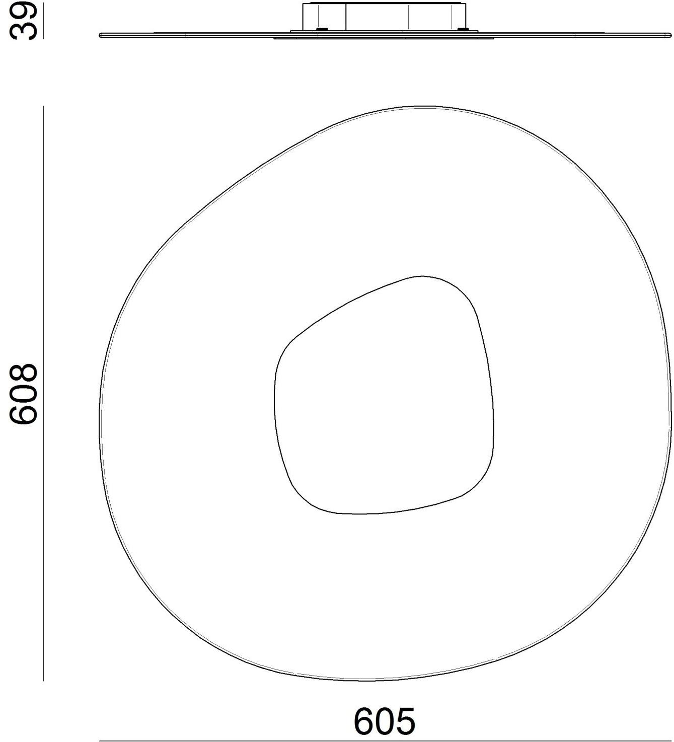 Linea Light Group Стеклянный светодиодный потолочный светильник Antigua sun-id-1488613 - Вид №2