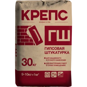 Штукатурка гипсовая Крепс ГШ 30 кг 85119932 STLM-2049416