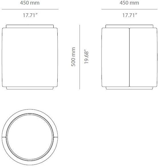 PRADDY Пуф / журнальный столик из ткани Doria Tr016 - Вид №4