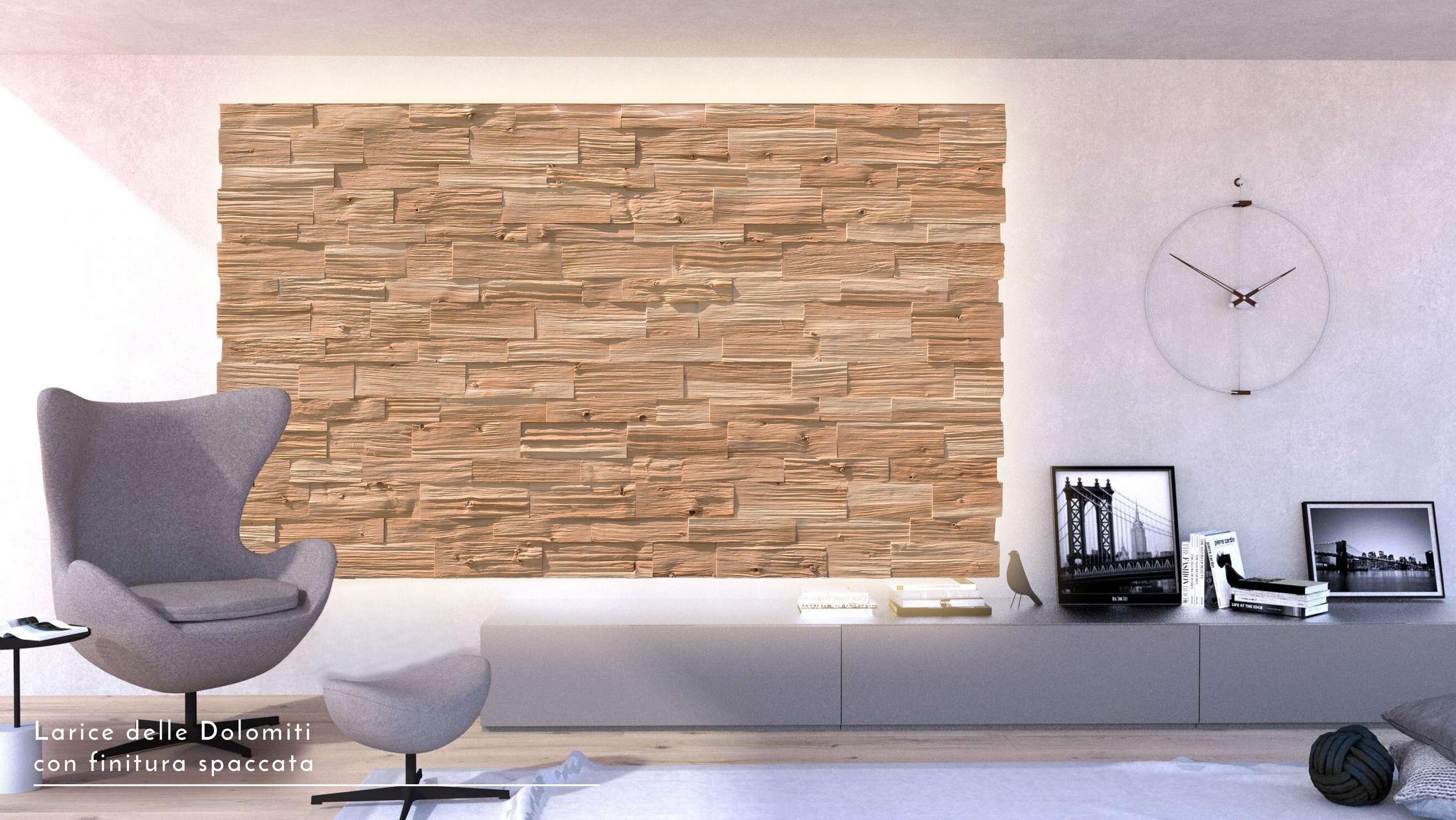 Светлая декоративная панель из Сырцовой черепицы cirmolo Mobart Ben Woodframe ARCH-00153067 - Вид №3