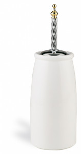 G12А(02) Stil Haus Giunone, напольный керамический ёрш, цвет хром - золото