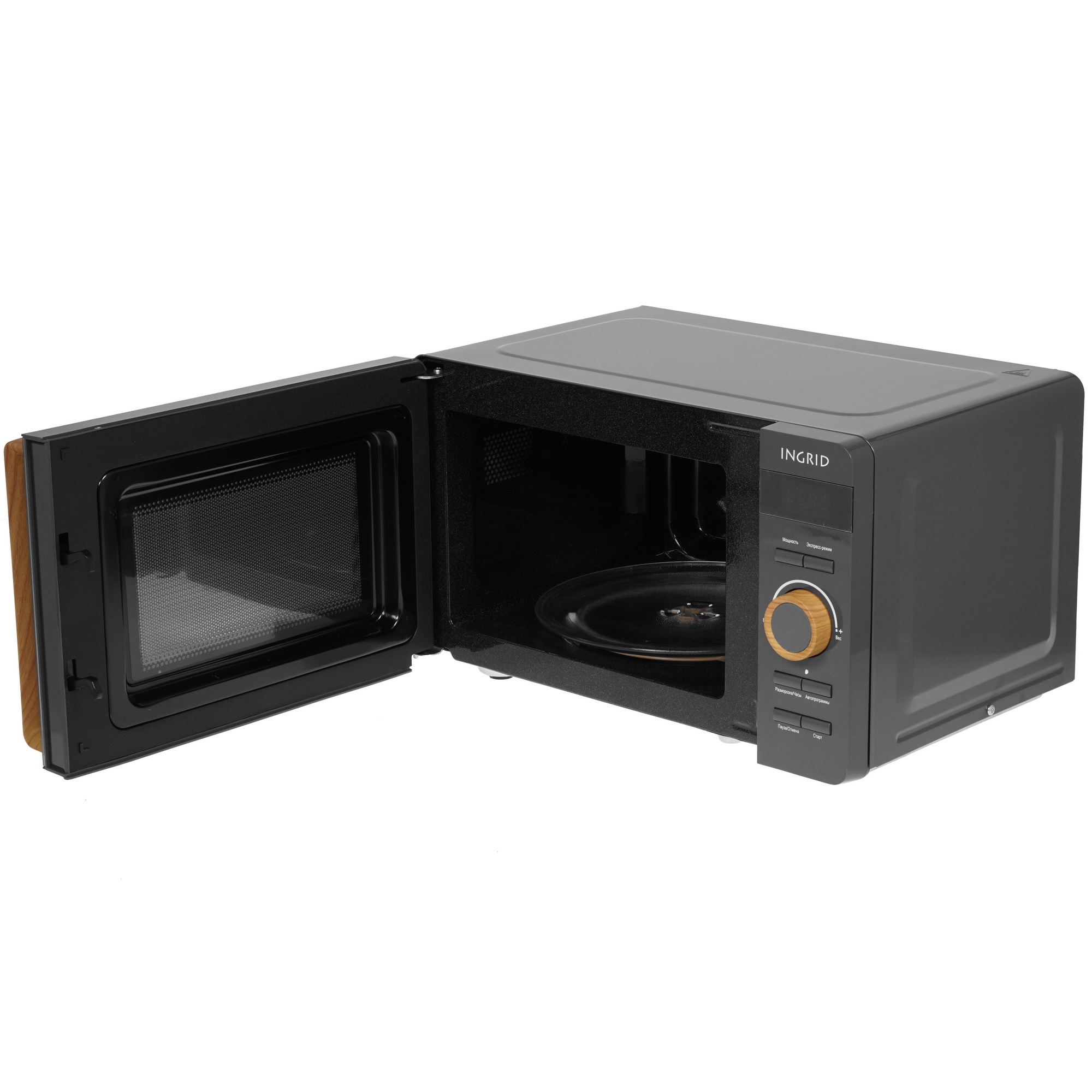 8161049 Микроволновая печь Tesler ME-2044 зеркальный, серый STDN-0129592 - Вид №4