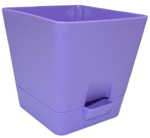 1210-02 Горшок д/цветов с поддоном SOLO d=12 1 Л фуксия Цветочная коллекция