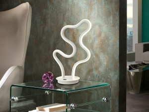 087671 Настольная лампа белая Schuller Marea