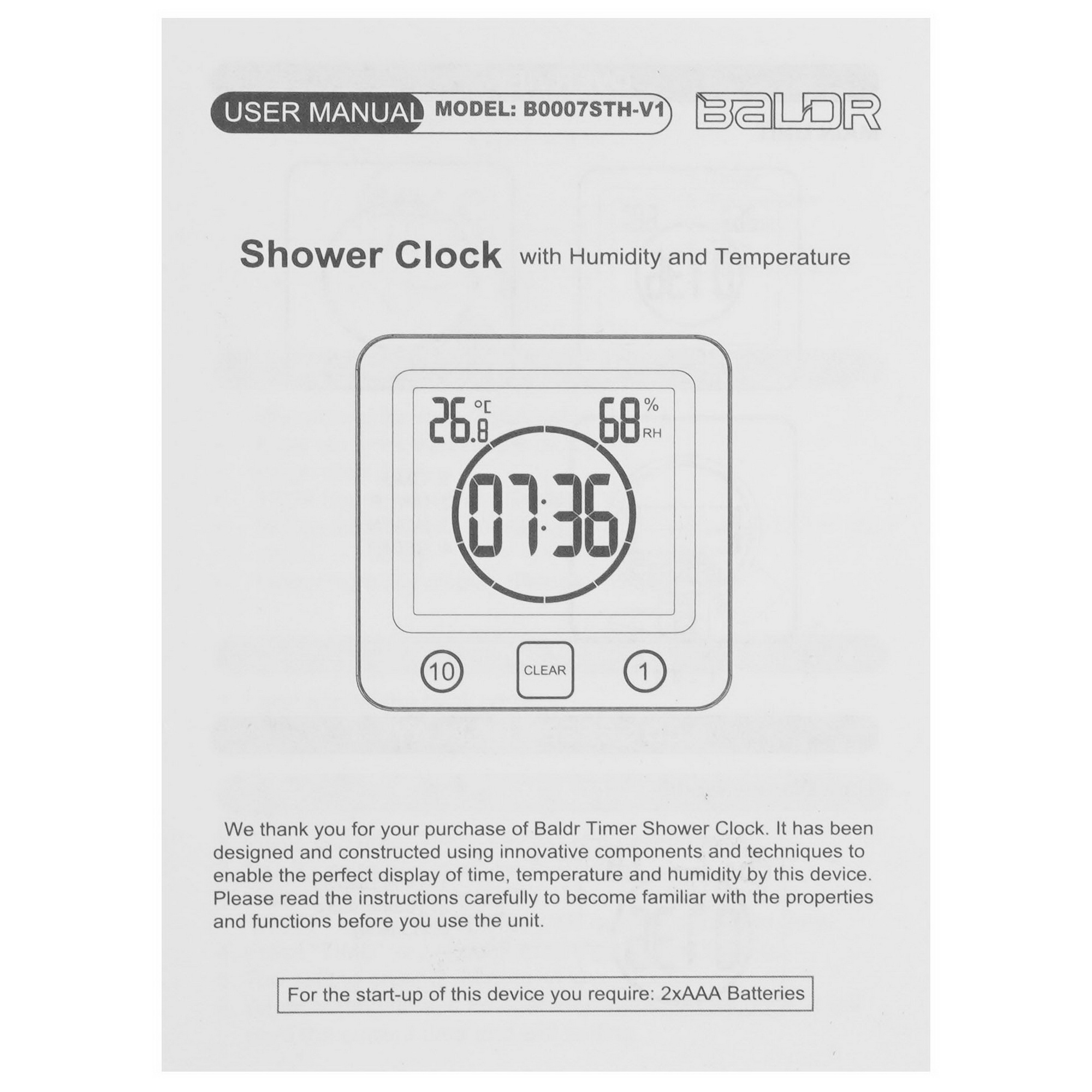 5432320 Термогигрометр BALDR B0007STH STDN-0037574 - Вид №6