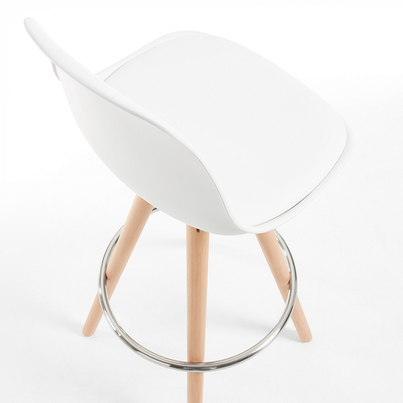 036133 Барный стул белый La Forma Stag  - Вид №3