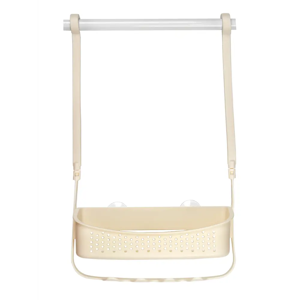 Полка для ванной прямоугольная Raindrops W5682-1 одноярусная 32 см цвет ваниль Полка 1-ая STLM-2125934 - Вид №1