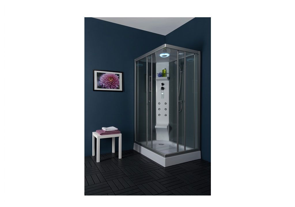 Душевая кабина Aquanet Antares L 120x85, прозрачное стекло 00171616 - Вид №1