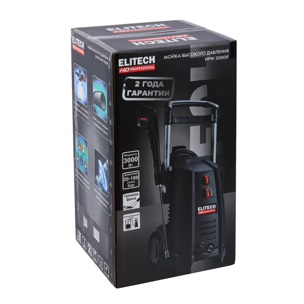 Мойка высокого давления Elitech HD HPW 3000IF, 180 бар, 522 л/ч STLM-2076342 - Вид №11