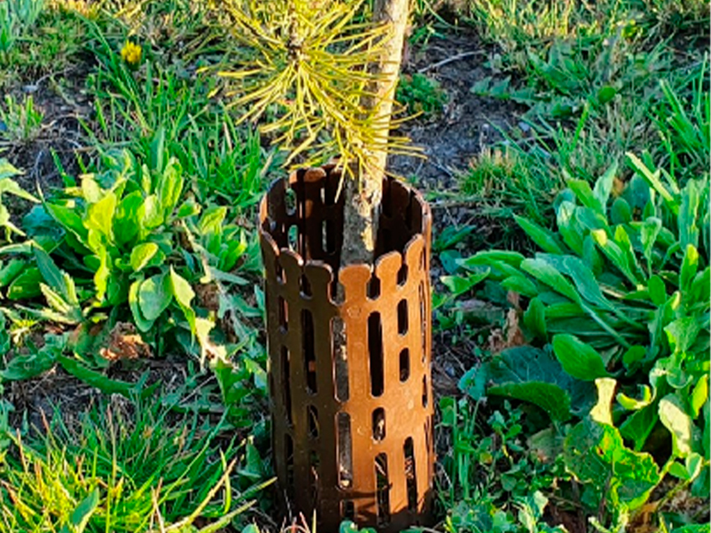 Защитно-декоративное ограждение, цвет коричневый 4 шт ГеоПластБорд GPBST-186 - Вид №3