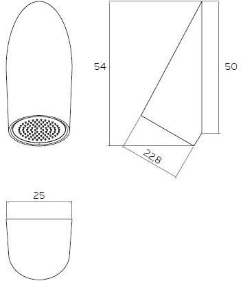 Relax Design Настенная круглая лейка душа из luxolid® Estro sun-id-1451130 - Вид №3