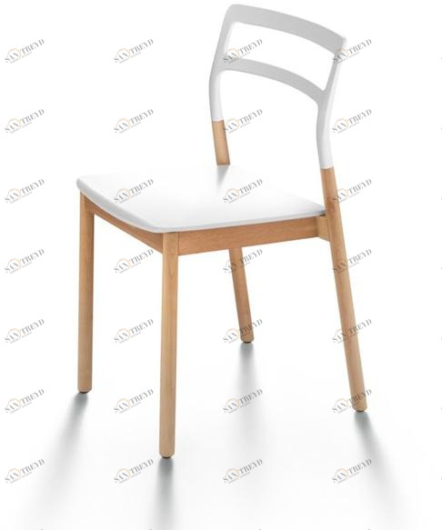 DE PADOVA Штабелируемый стул из массива дерева и пластика sun-id-1504607