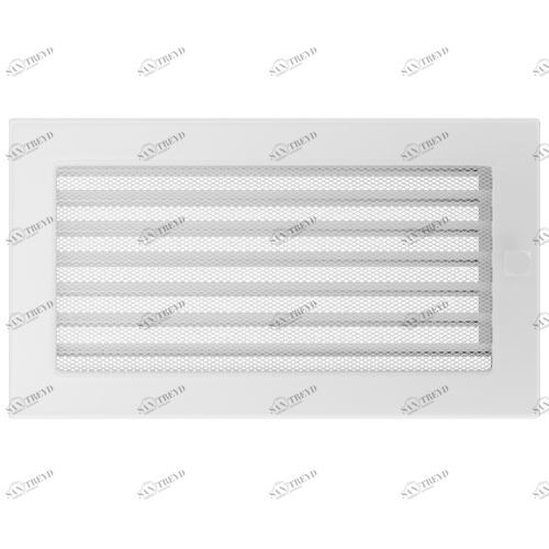 Вентиляционная решетка Kratki 17х30 с жалюзи (белая) 2984