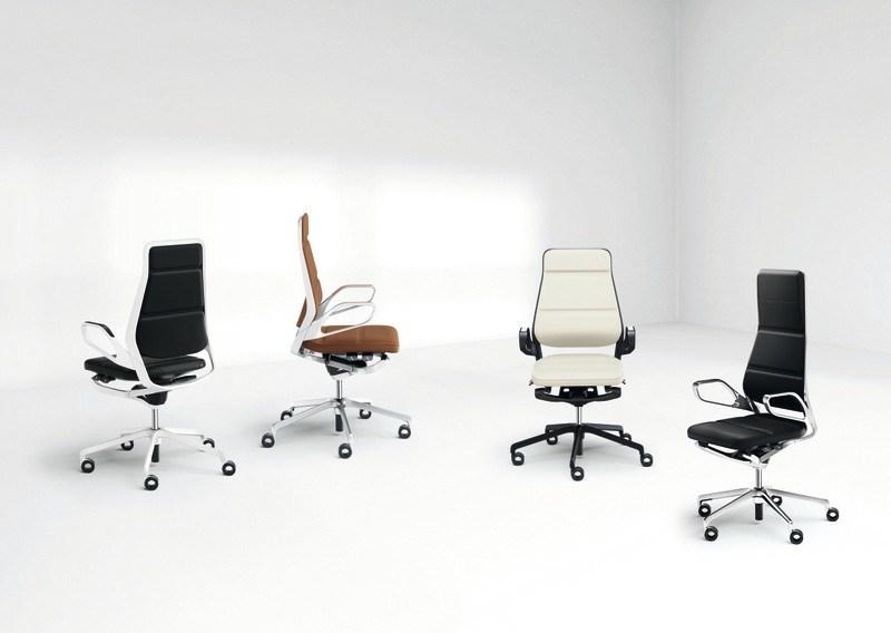 König Neurath Поворотное офисное кресло из кожи с 5 спицами Auray sun-id-1410284 - Вид №2