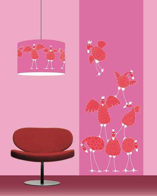 CONCEPTUWALL Клейкое оформление на флизелиновой бумаге Poulettes sun-id-1408422 - Вид №3