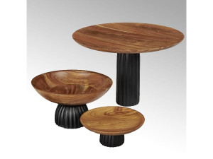 Алюминиевые и деревянные центральные элементы