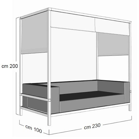 Sprech Садовый диван с балдахином из алюминия и пвх Beach system sun-id-1500344 - Вид №1