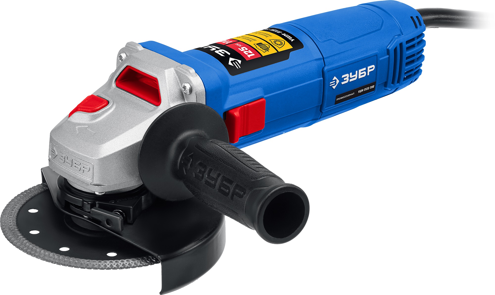 Углошлифовальная машина (УШМ) Зубр УШМ-П125-1100 5451703 STDN-0045252