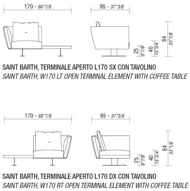 ESTEL GROUP Угловой диван со съемным чехлом из ткани Saint barth sun-id-1368043 - Вид №5