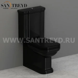 418104 Бачок моноблок 40 см цвет Черный жемчуг Kerasan Waldorf Италия