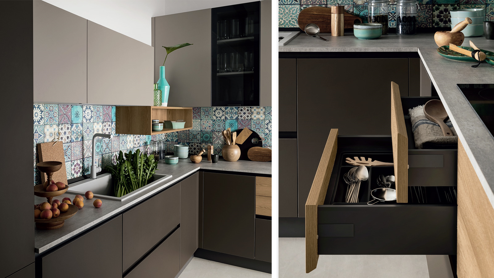 Easy 025  Кухонный гарнитур Ar-Due Colore matt  - Вид №1